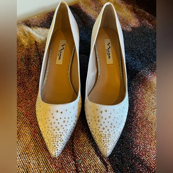 nina gold dress shoes Silk Mary Jane | Handcrafted in Italy main image 1